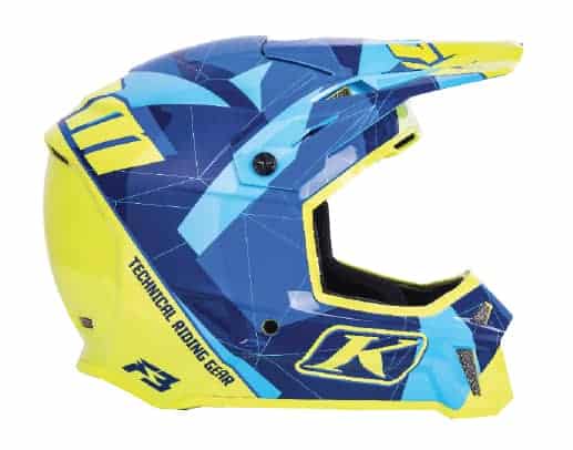 F3 Helmet blue yellow